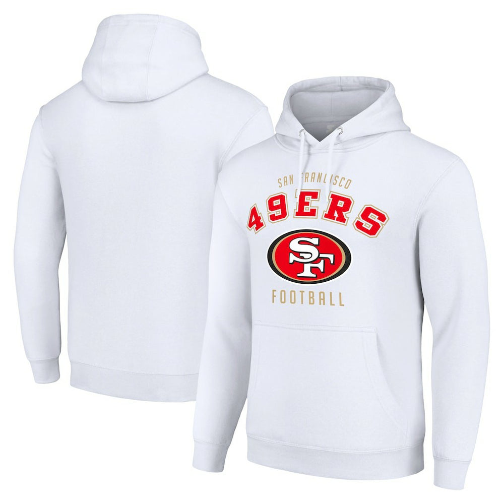 San Francisco 49ers Starter Unisex Logo Pullover Hoodie - White - NFL