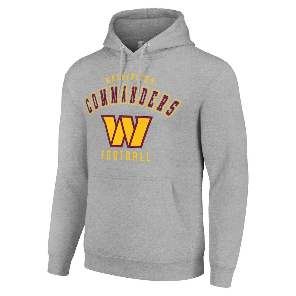 Washington Commanders Starter Unisex Logo Pullover Hoodie - Heather Gray - NFL