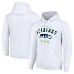 Seattle Seahawks Starter Unisex Logo Pullover Hoodie - White - NFL