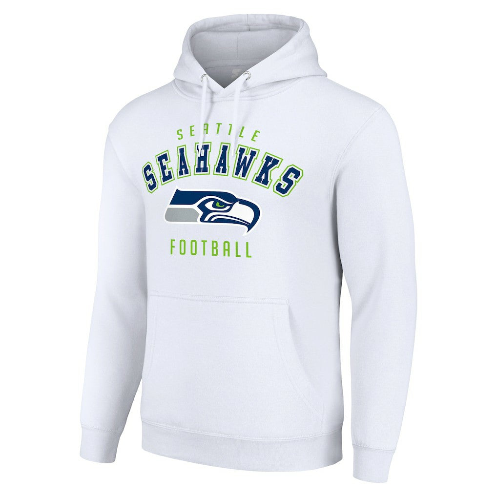 Seattle Seahawks Starter Unisex Logo Pullover Hoodie - White - NFL