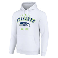 Seattle Seahawks Starter Unisex Logo Pullover Hoodie - White - NFL