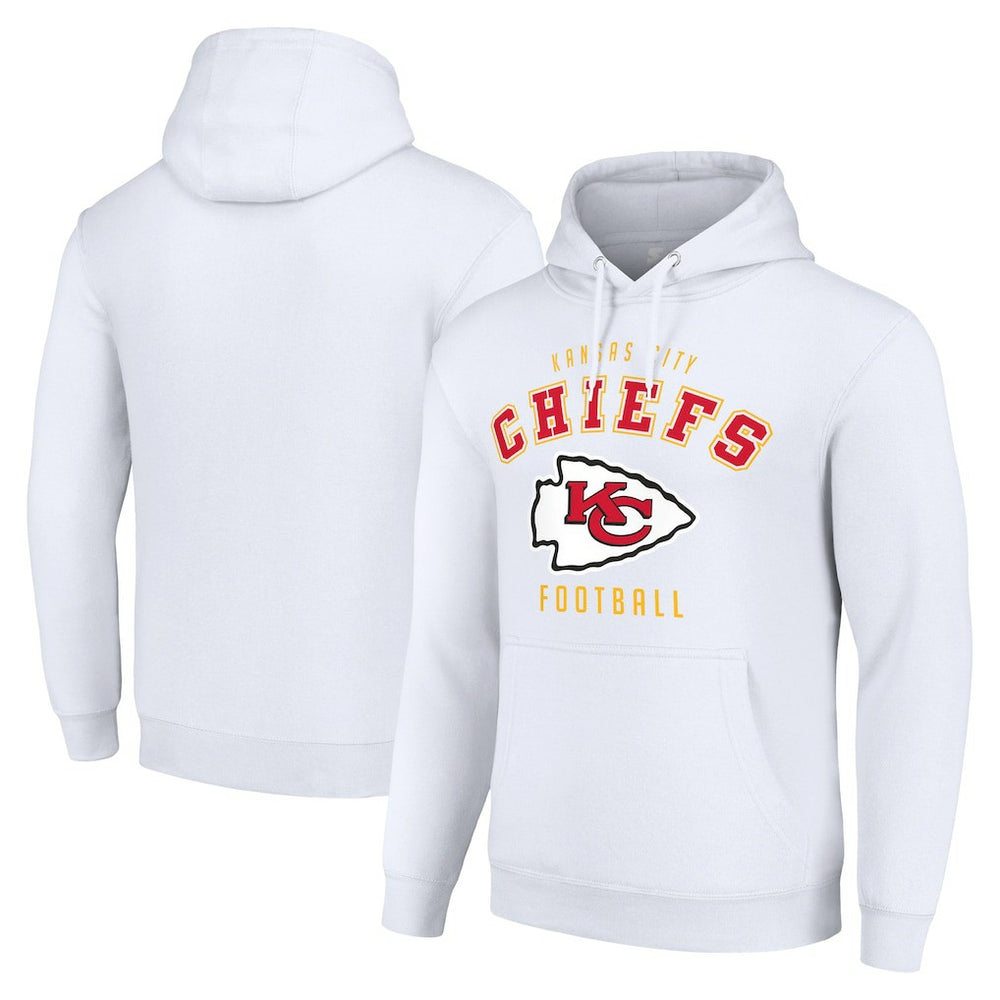Kansas City Chiefs Starter Unisex Logo Pullover Hoodie - White - NFL