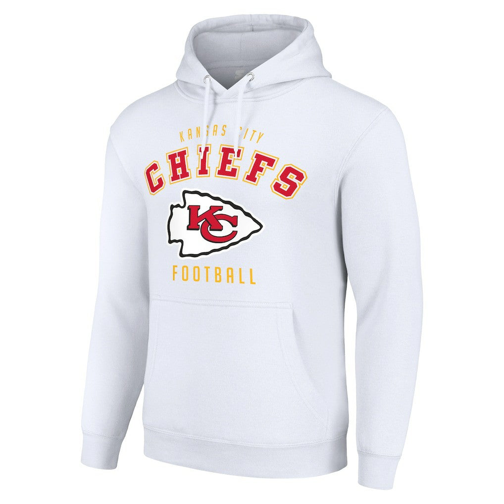Kansas City Chiefs Starter Unisex Logo Pullover Hoodie - White - NFL