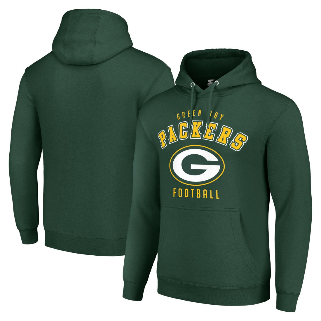 Green Bay Packers Starter Unisex Logo Pullover Hoodie - Green - NFL