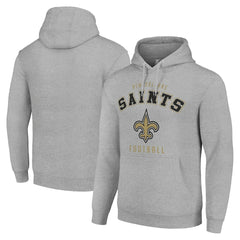 New Orleans Saints Starter Unisex Logo Pullover Hoodie - Heather Gray - NFL