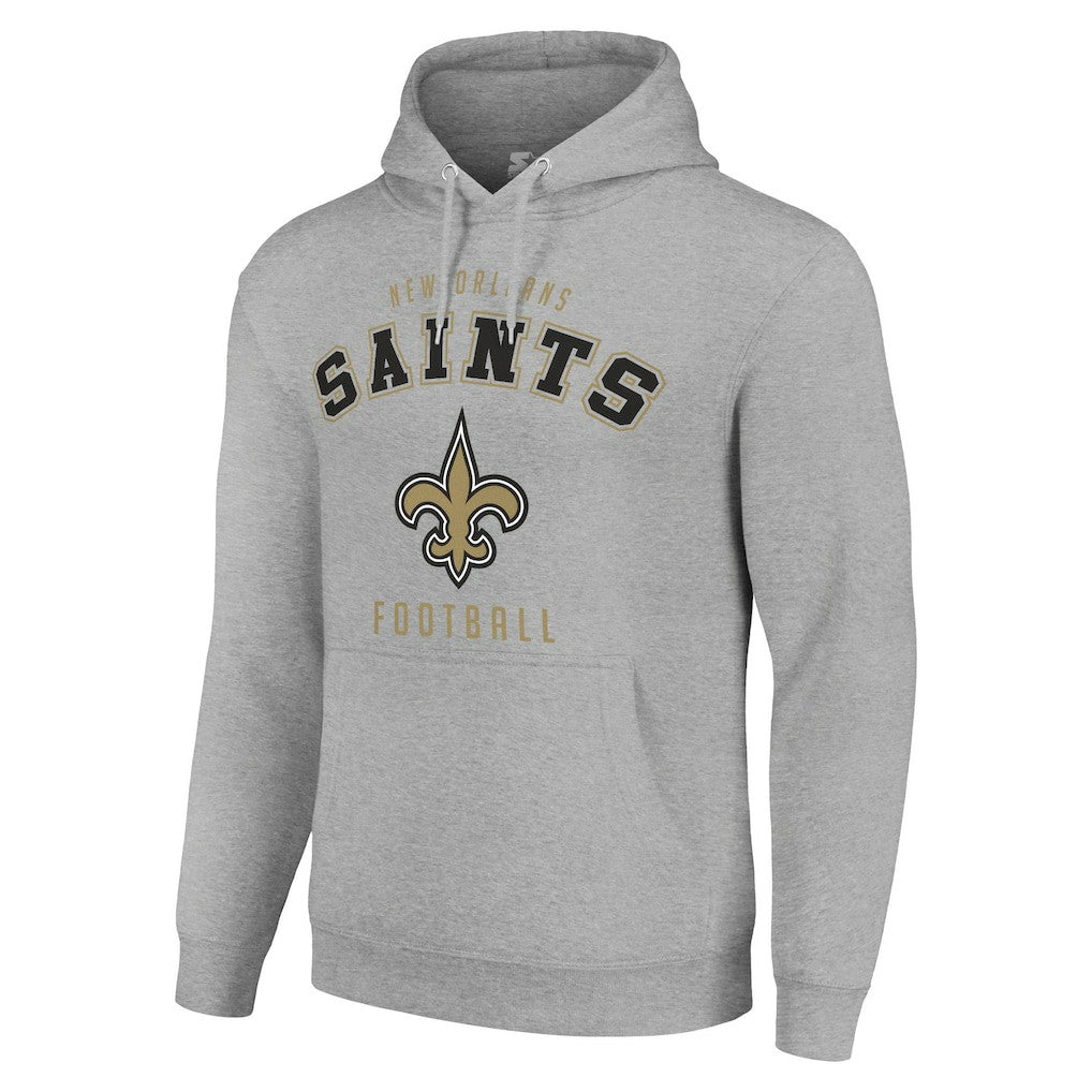 New Orleans Saints Starter Unisex Logo Pullover Hoodie - Heather Gray - NFL