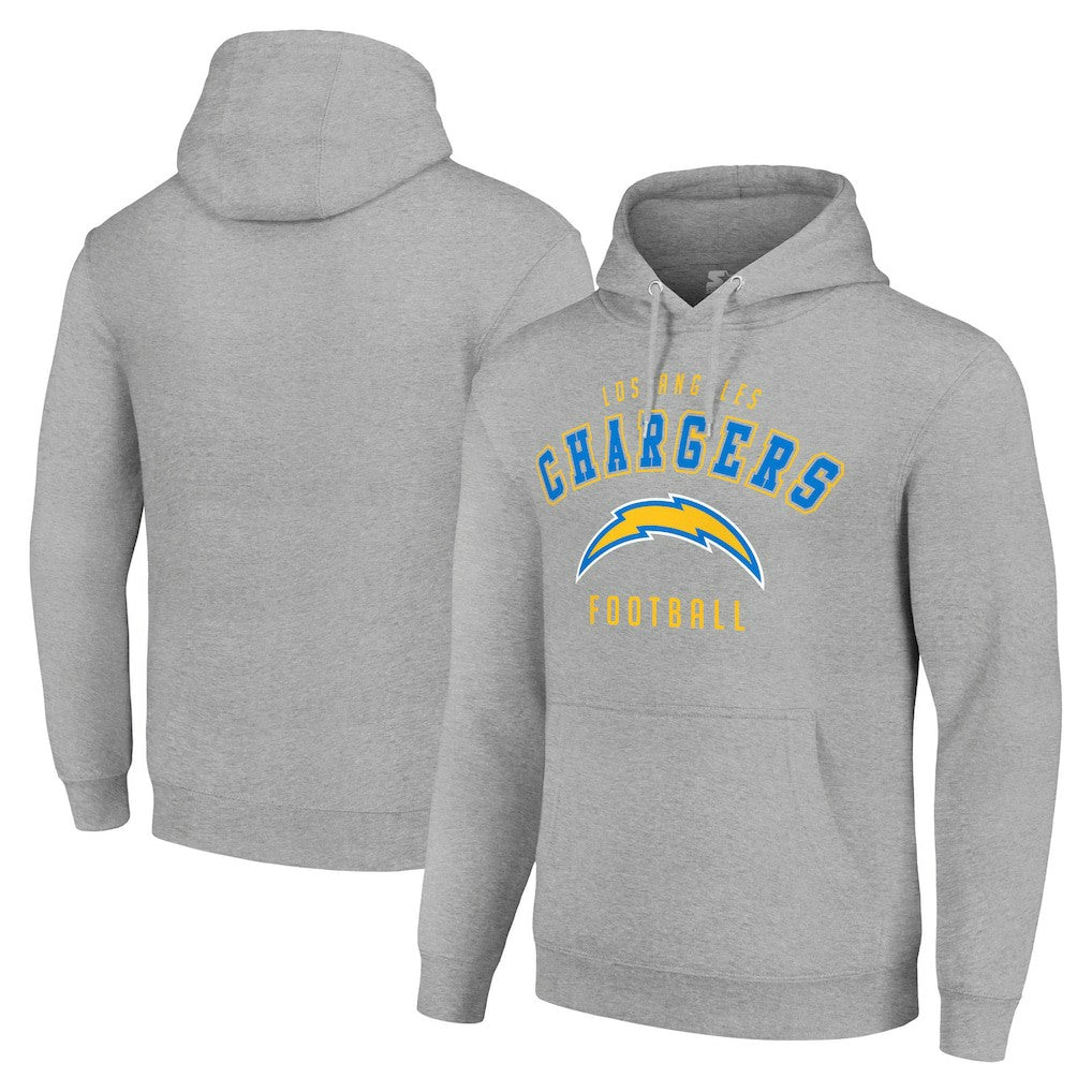 Los Angeles Chargers Starter Unisex Logo Pullover Hoodie - Heather Gray - NFL