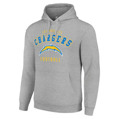 Los Angeles Chargers Starter Unisex Logo Pullover Hoodie - Heather Gray - NFL