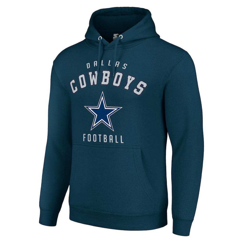 Dallas Cowboys Starter Unisex Logo Pullover Hoodie - Navy - NFL