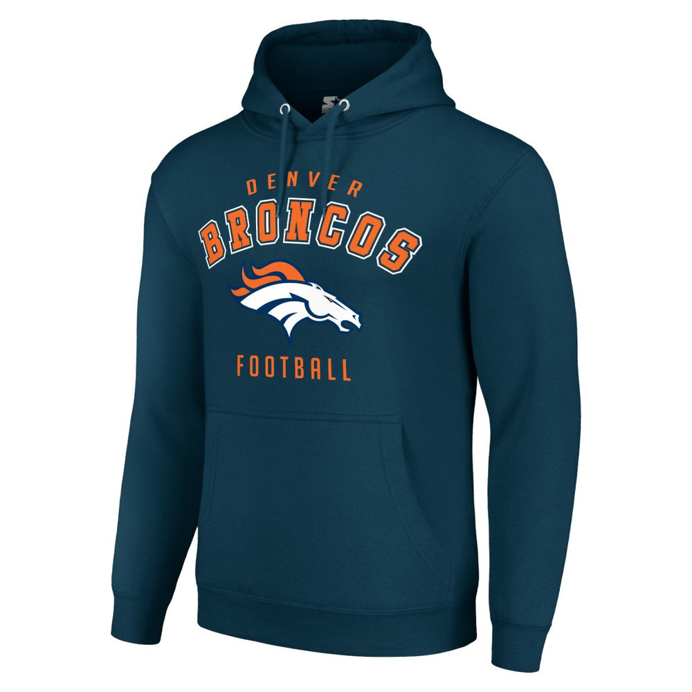 Denver Broncos Starter Unisex Logo Pullover Hoodie - Navy - NFL