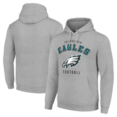 Philadelphia Eagles Starter Unisex Logo Pullover Hoodie - Heather Gray - NFL