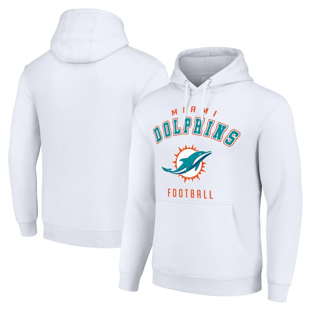 Miami Dolphins Starter Unisex Logo Pullover Hoodie - White - NFL