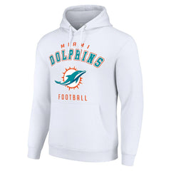 Miami Dolphins Starter Unisex Logo Pullover Hoodie - White - NFL