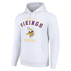 Minnesota Vikings Starter Unisex Logo Pullover Hoodie - White - NFL