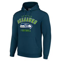 Seattle Seahawks Starter Unisex Logo Pullover Hoodie - College Navy - NFL