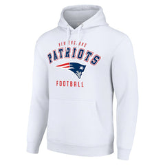 New England Patriots Starter Unisex Logo Pullover Hoodie - White - NFL