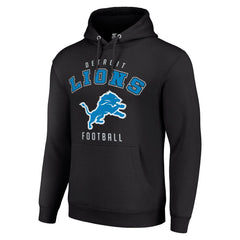 Detroit Lions Starter Unisex Logo Pullover Hoodie - Black - NFL