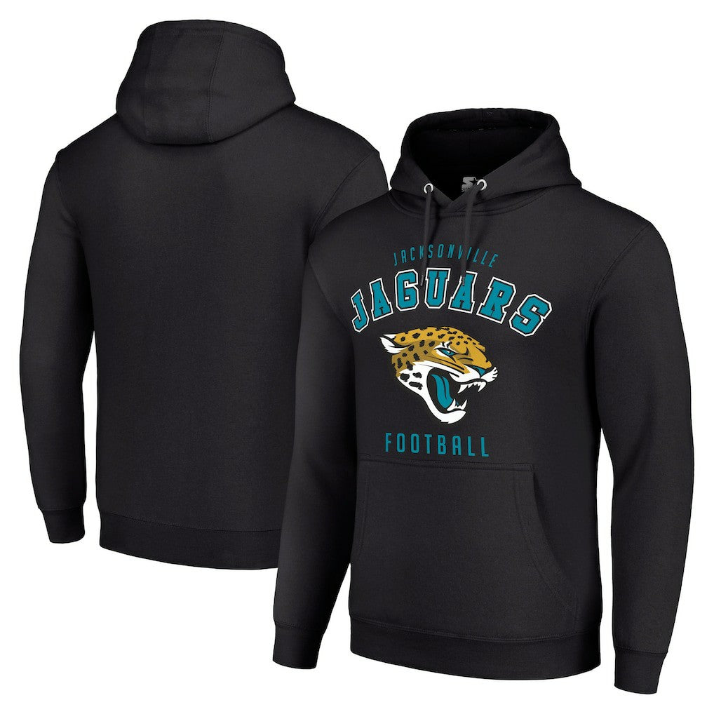 Jacksonville Jaguars Starter Unisex Logo Pullover Hoodie - Black - NFL