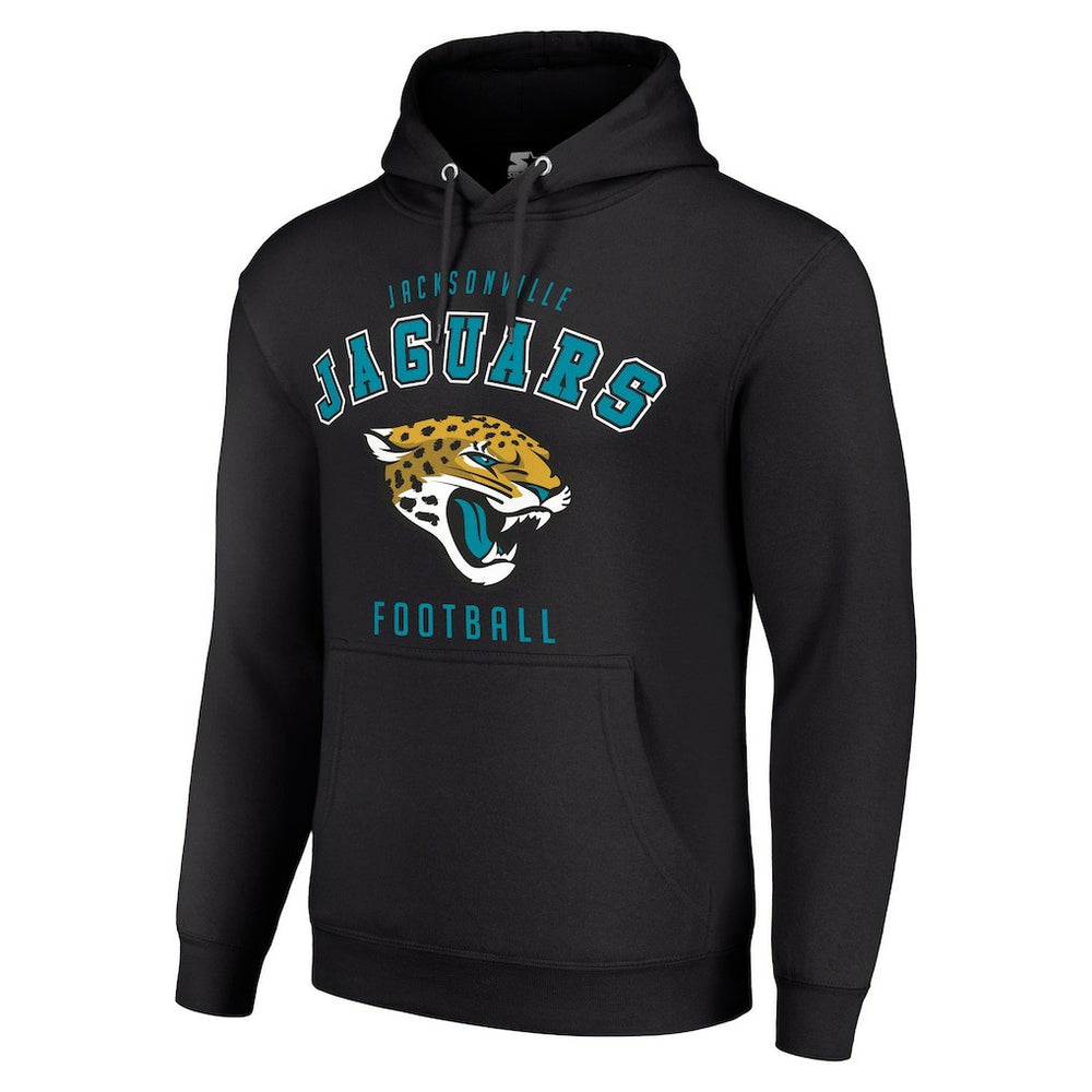 Jacksonville Jaguars Starter Unisex Logo Pullover Hoodie - Black - NFL