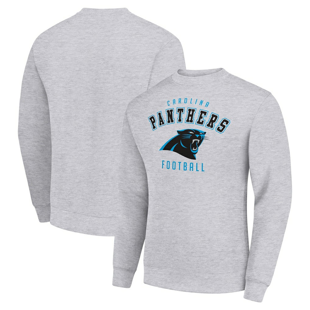 Carolina Panthers Starter Team Logo Pullover Sweatshirt - Heather Gray - NFL