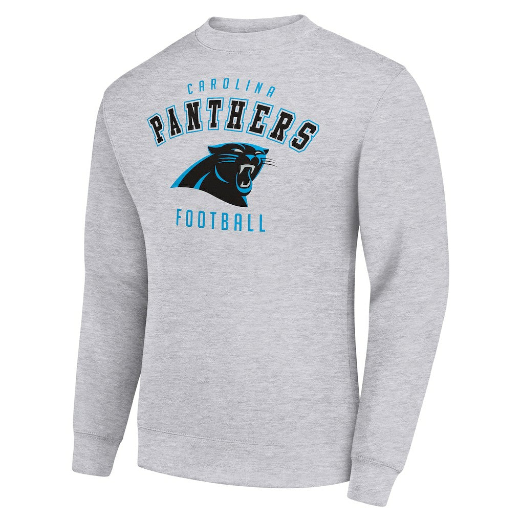 Carolina Panthers Starter Team Logo Pullover Sweatshirt - Heather Gray - NFL