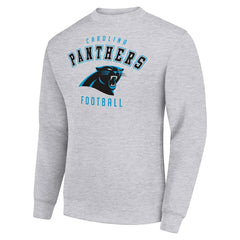 Carolina Panthers Starter Team Logo Pullover Sweatshirt - Heather Gray - NFL
