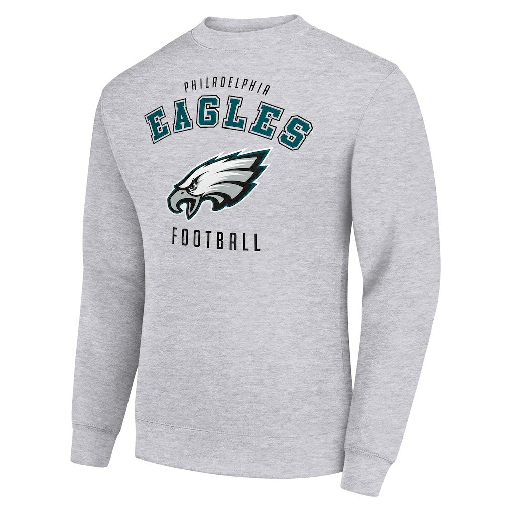 Philadelphia Eagles Starter Team Logo Pullover Sweatshirt - Heather Gray - NFL