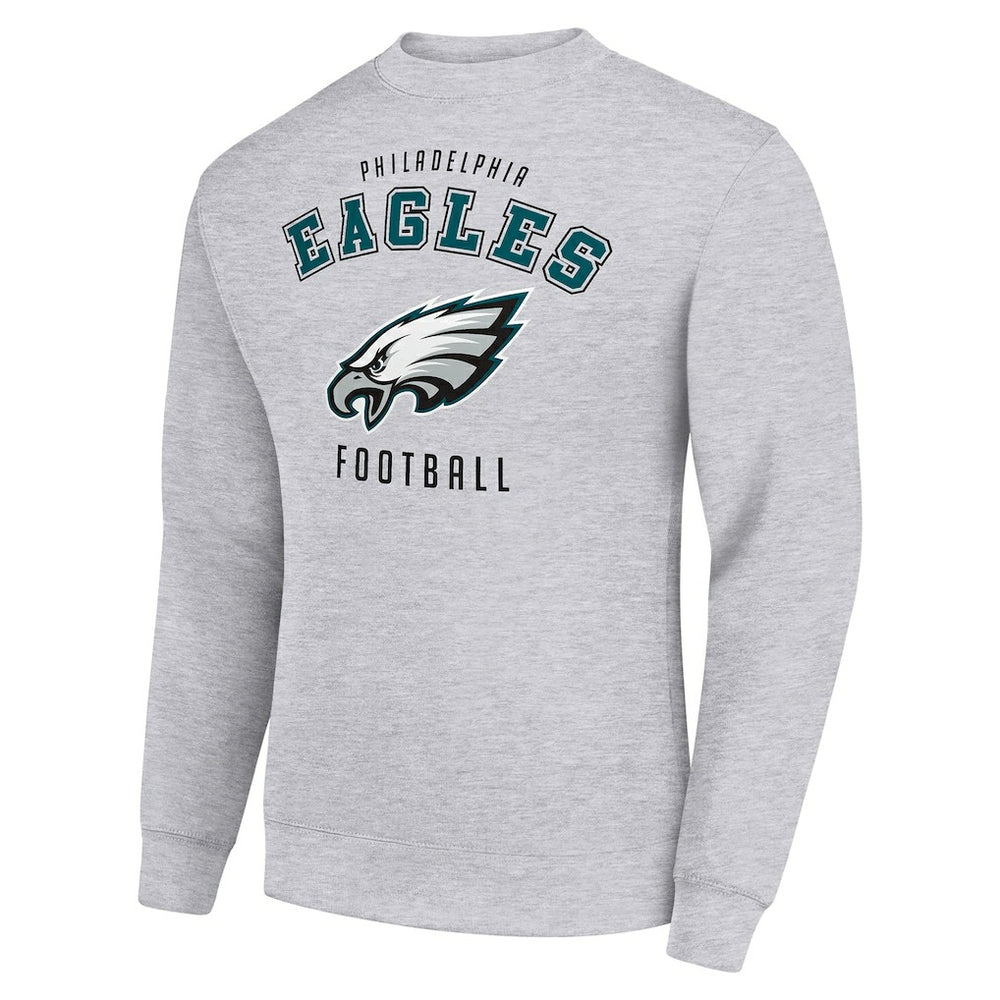 Philadelphia Eagles Starter Team Logo Pullover Sweatshirt - Heather Gray - NFL