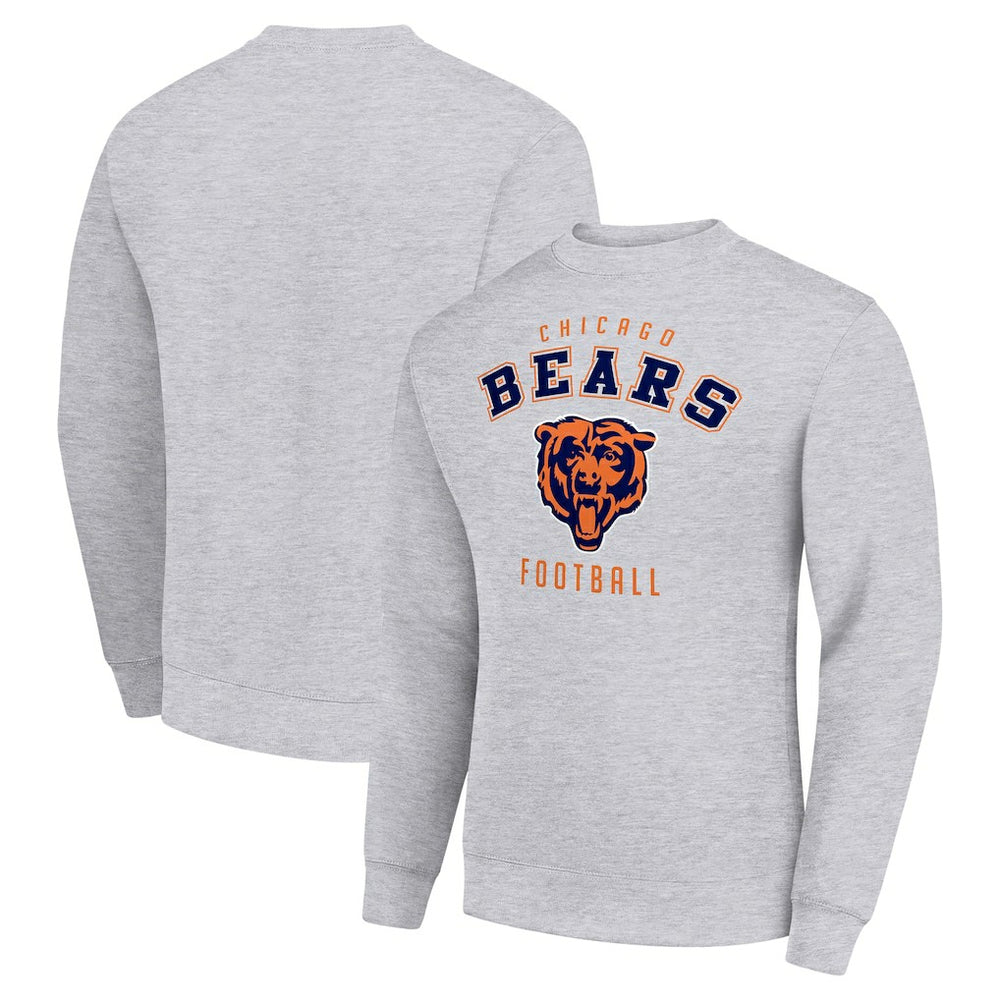 Chicago Bears Starter Team Logo Pullover Sweatshirt - Heather Gray - NFL