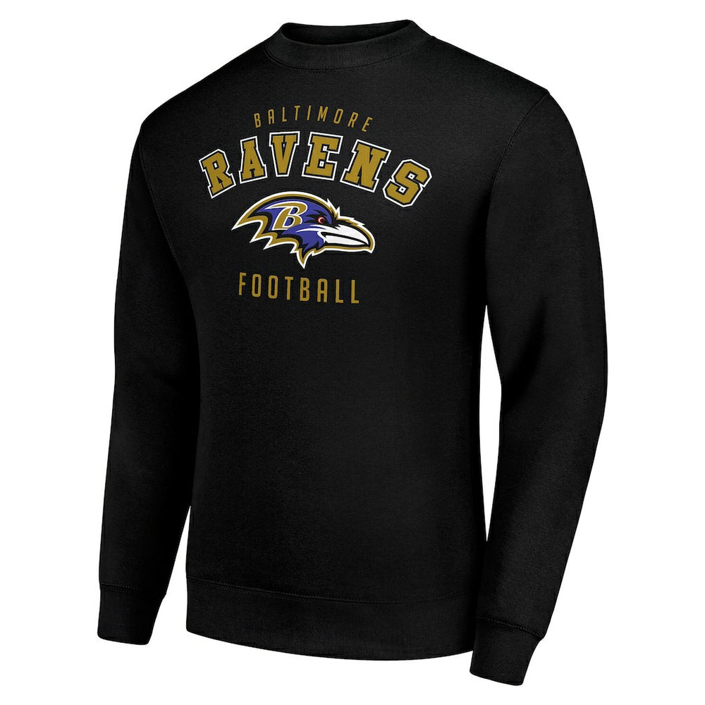 Baltimore Ravens Starter Team Logo Pullover Sweatshirt - Black - NFL