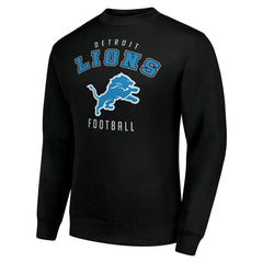 Detroit Lions Starter Team Logo Pullover Sweatshirt - Black - NFL