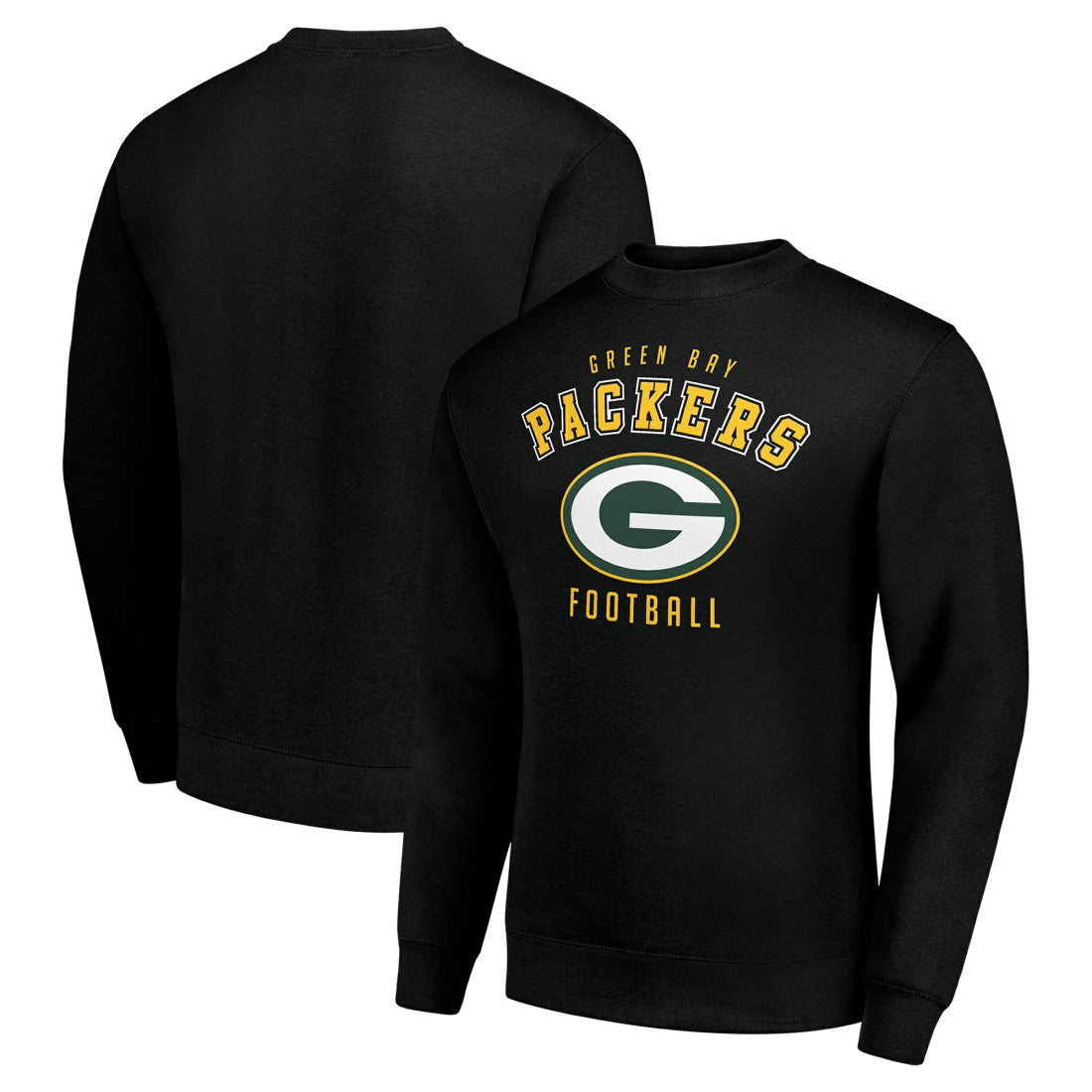 Green Bay Packers Starter Team Logo Pullover Sweatshirt - Black - NFL