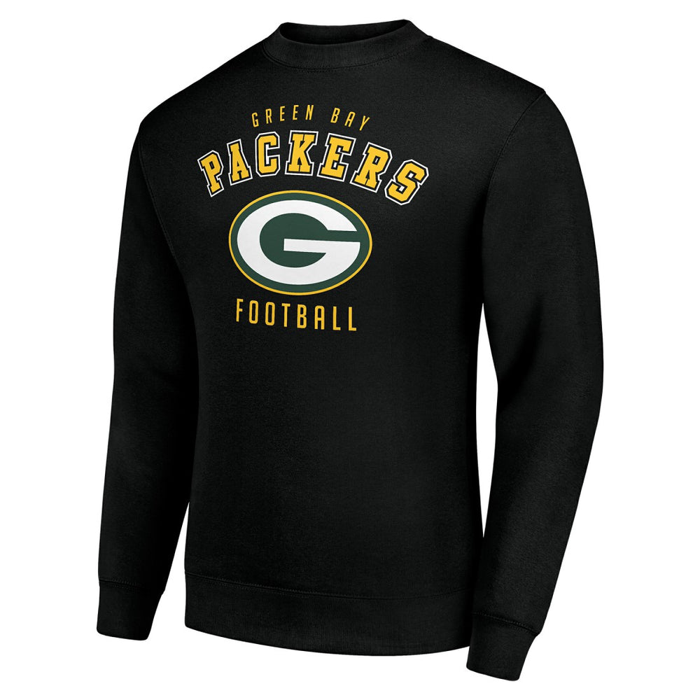 Green Bay Packers Starter Team Logo Pullover Sweatshirt - Black - NFL