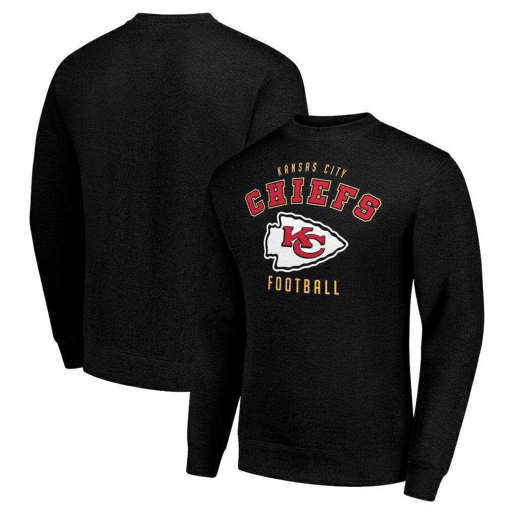 Kansas City Chiefs Starter Team Logo Pullover Sweatshirt - Black - NFL