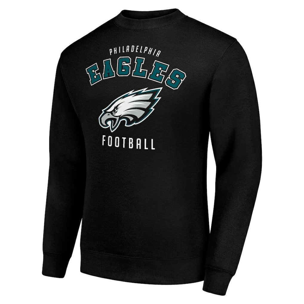 Philadelphia Eagles Starter Team Logo Pullover Sweatshirt - Black - NFL