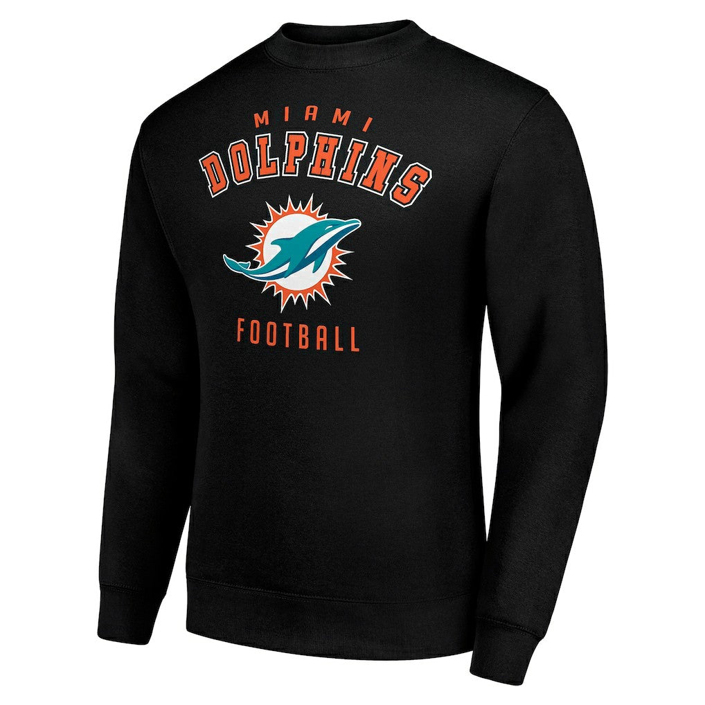 Miami Dolphins Starter Team Logo Pullover Sweatshirt - Black - NFL
