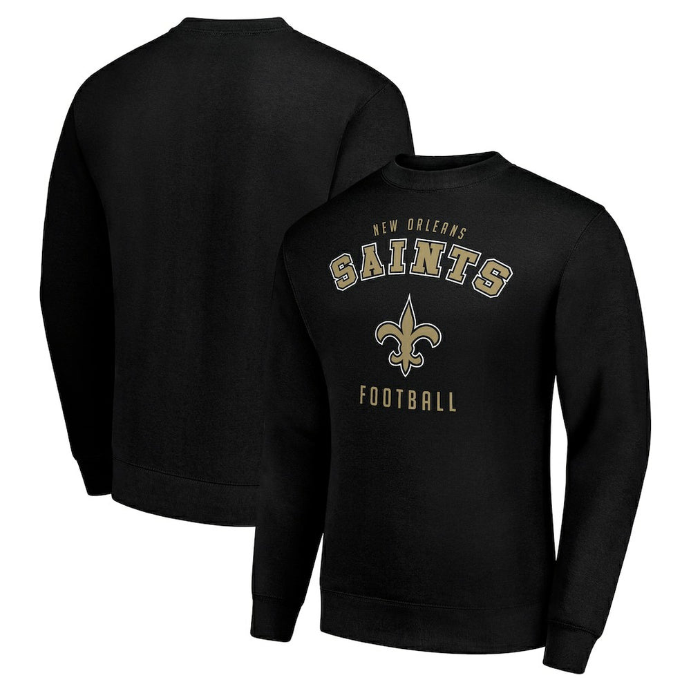 New Orleans Saints Starter Team Logo Pullover Sweatshirt - Black - NFL