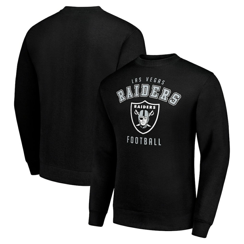 Las Vegas Raiders Starter Team Logo Pullover Sweatshirt - Black - NFL