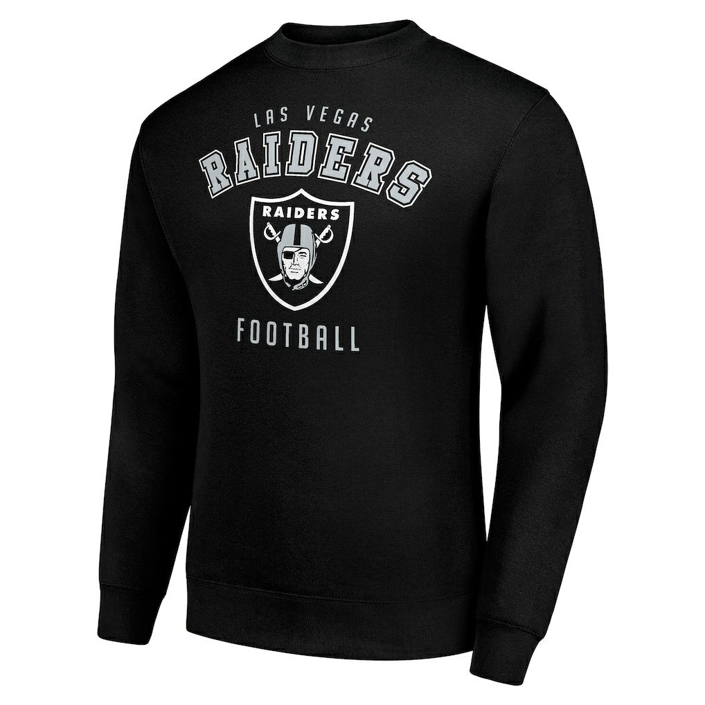 Las Vegas Raiders Starter Team Logo Pullover Sweatshirt - Black - NFL