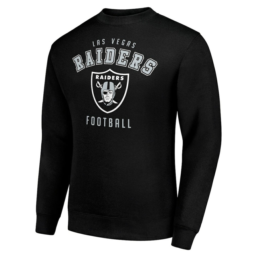 Las Vegas Raiders Starter Team Logo Pullover Sweatshirt - Black - NFL