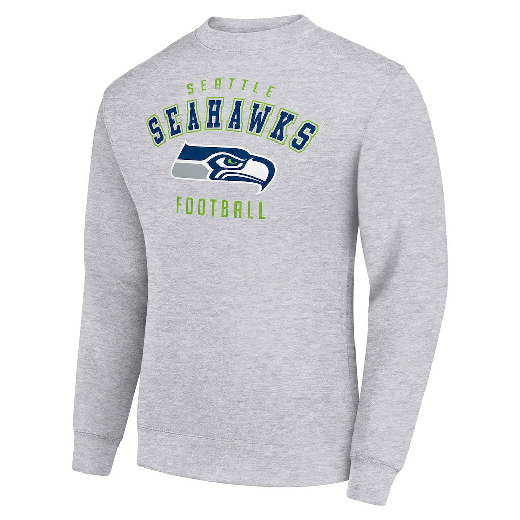 Seattle Seahawks Starter Team Logo Pullover Sweatshirt - Heather Gray - NFL
