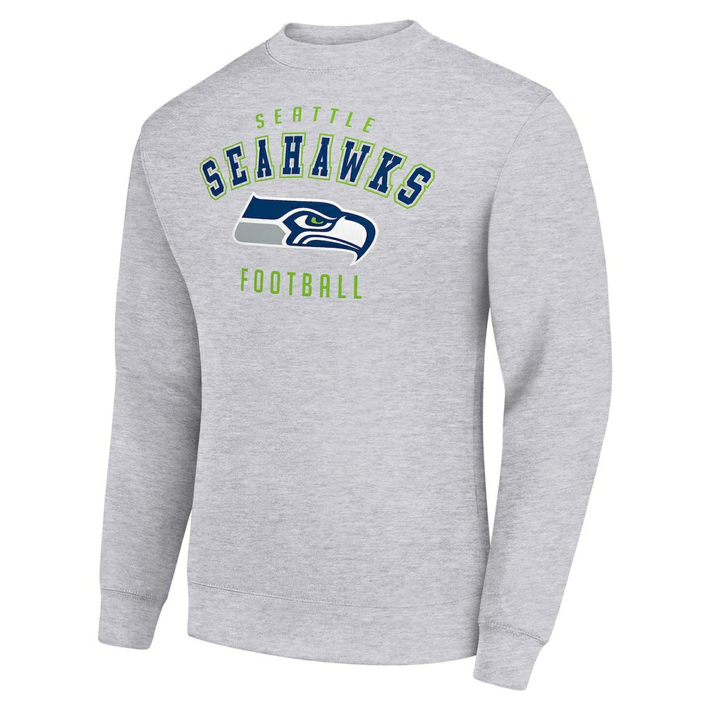 Seattle Seahawks Starter Team Logo Pullover Sweatshirt - Heather Gray - NFL