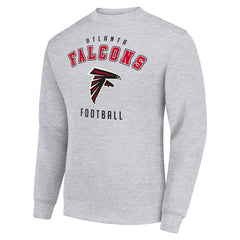 Atlanta Falcons Starter Team Logo Pullover Sweatshirt - Heather Gray - NFL