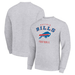 Buffalo Bills Starter Team Logo Pullover Sweatshirt - Heather Gray - NFL