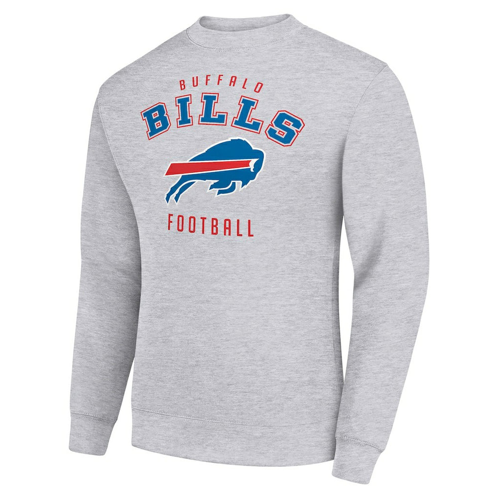 Buffalo Bills Starter Team Logo Pullover Sweatshirt - Heather Gray - NFL
