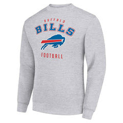 Buffalo Bills Starter Team Logo Pullover Sweatshirt - Heather Gray - NFL