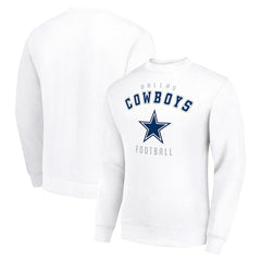 Dallas Cowboys Starter Team Logo Pullover Sweatshirt - White - NFL