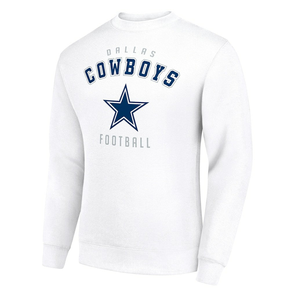 Dallas Cowboys Starter Team Logo Pullover Sweatshirt - White - NFL