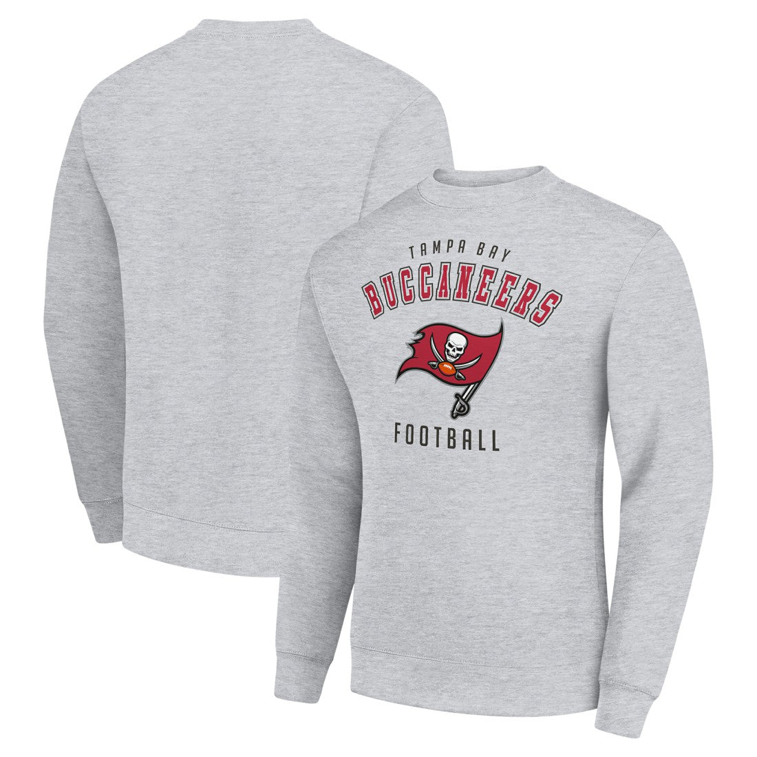 Tampa Bay Buccaneers Starter Team Logo Pullover Sweatshirt - Heather Gray - NFL