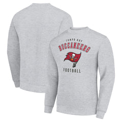 Tampa Bay Buccaneers Starter Team Logo Pullover Sweatshirt - Heather Gray - NFL